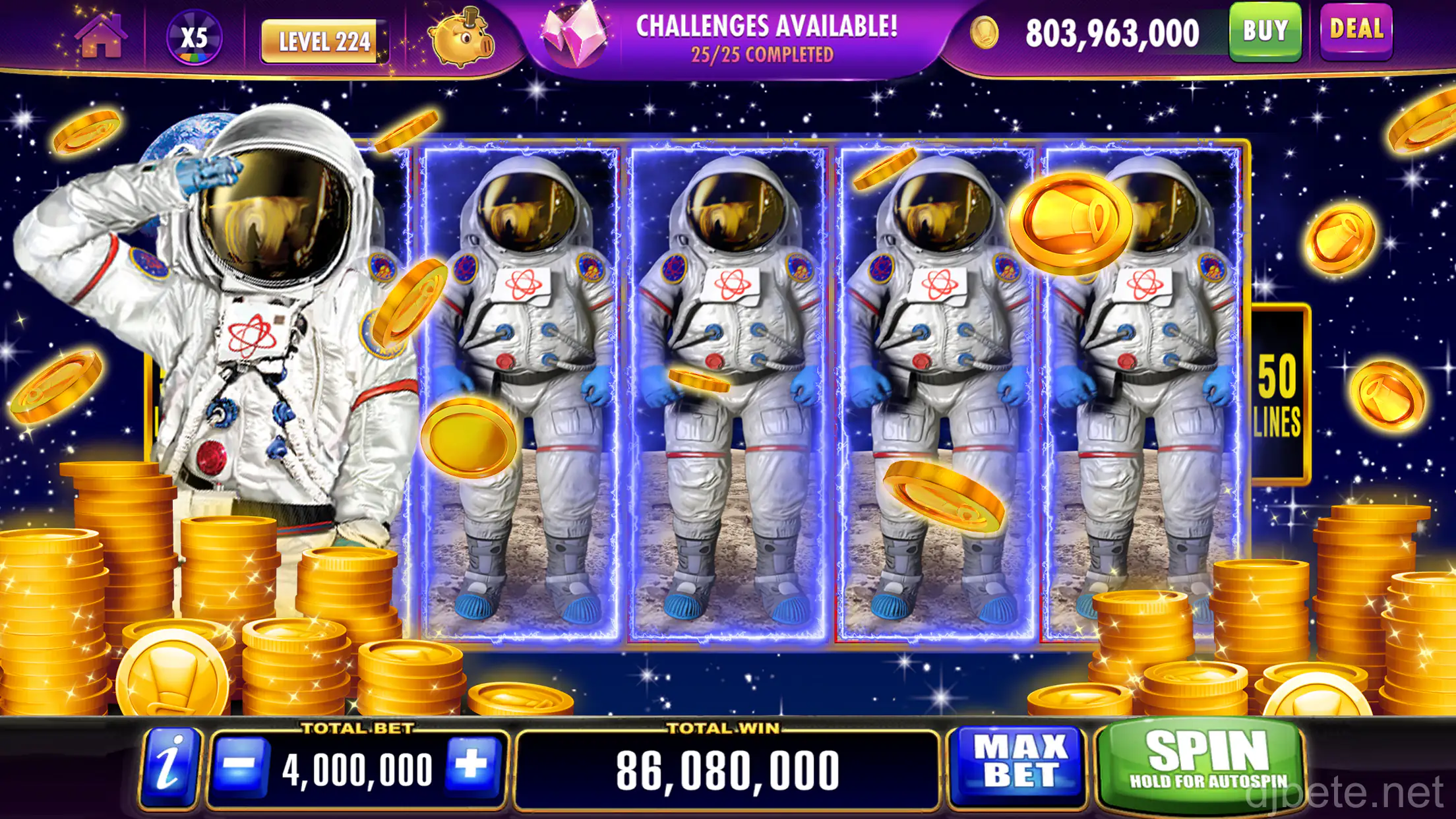 Captura de tela do aplicativo djbet - Seleção de jogos